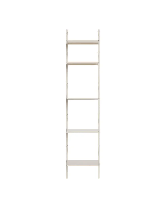Wandregal | Shelf Library Single Section | Warm White Steel | H185.2 / B40