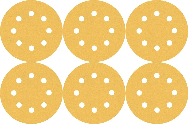 Produktbild Lieferumfang von EXPERT C470 Schleifscheiben Set, 150mm, K60-240, 6-Löcher, 6-tlg.