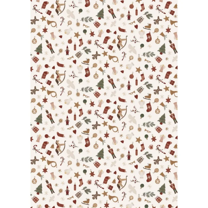 Ib Laursen - Papierrolle Weihnachtsmotive My Nostalgic Christmas 5 mit Rolle