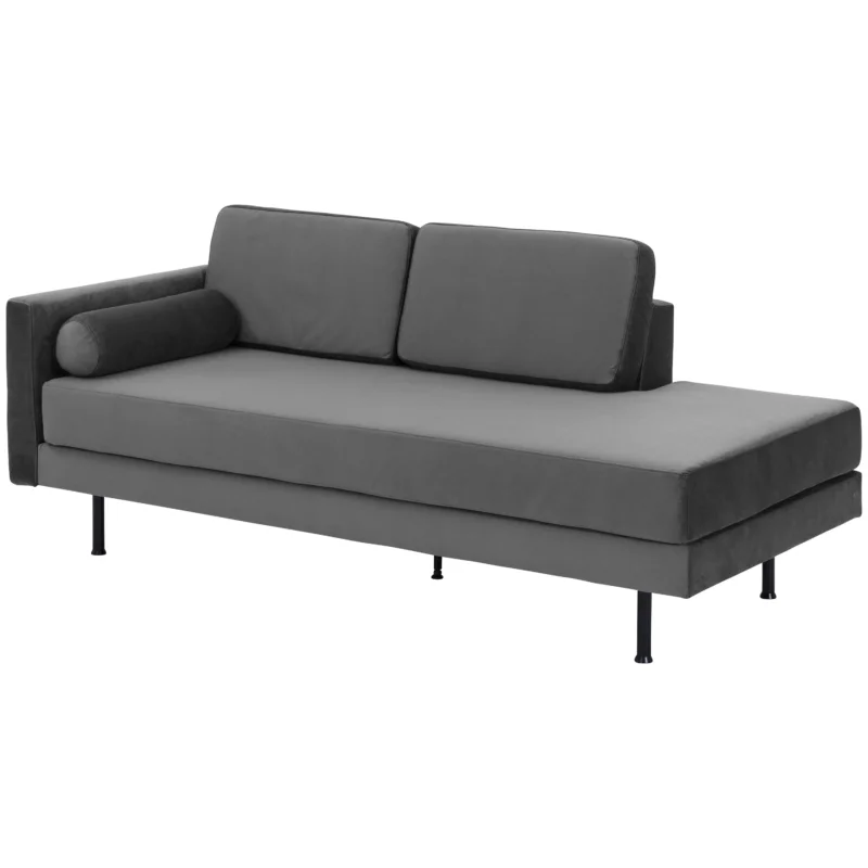 Max Winzer Ivo Recamiere Armlehne links – Samtvelours anthrazit
