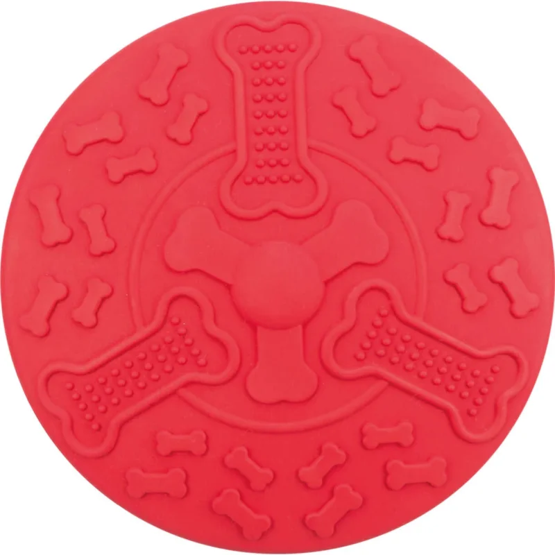 Jolly Paw Hunde-Frisbee, Naturkautschuk ø18 cm Rot