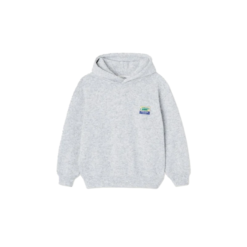 American Vintage KAPUZENSWEATSHIRT EVONA HELLGRAU MELIERT