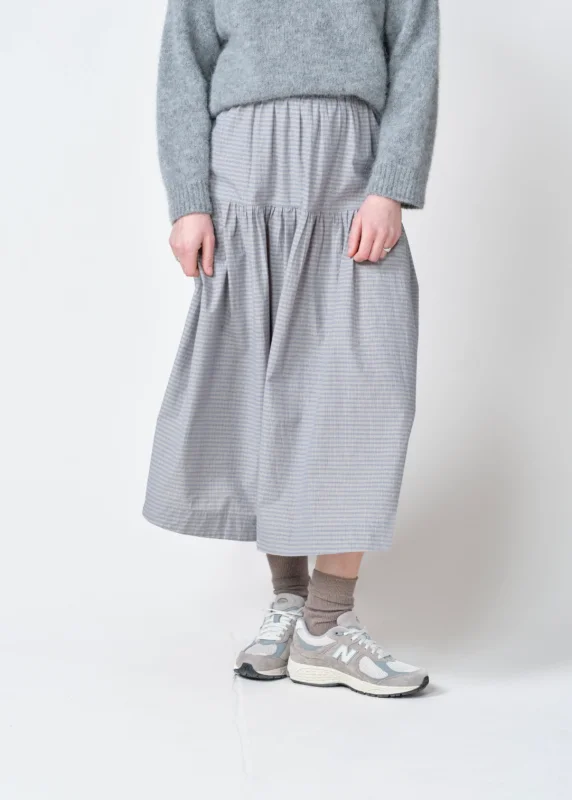 Klitmøller Collective ApS Lotte skirt GOTS Skirts Navy/pastel sand