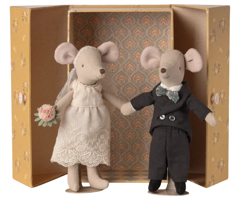 Maileg - Mäuse Hochzeitspaar in Box Mama und Papa