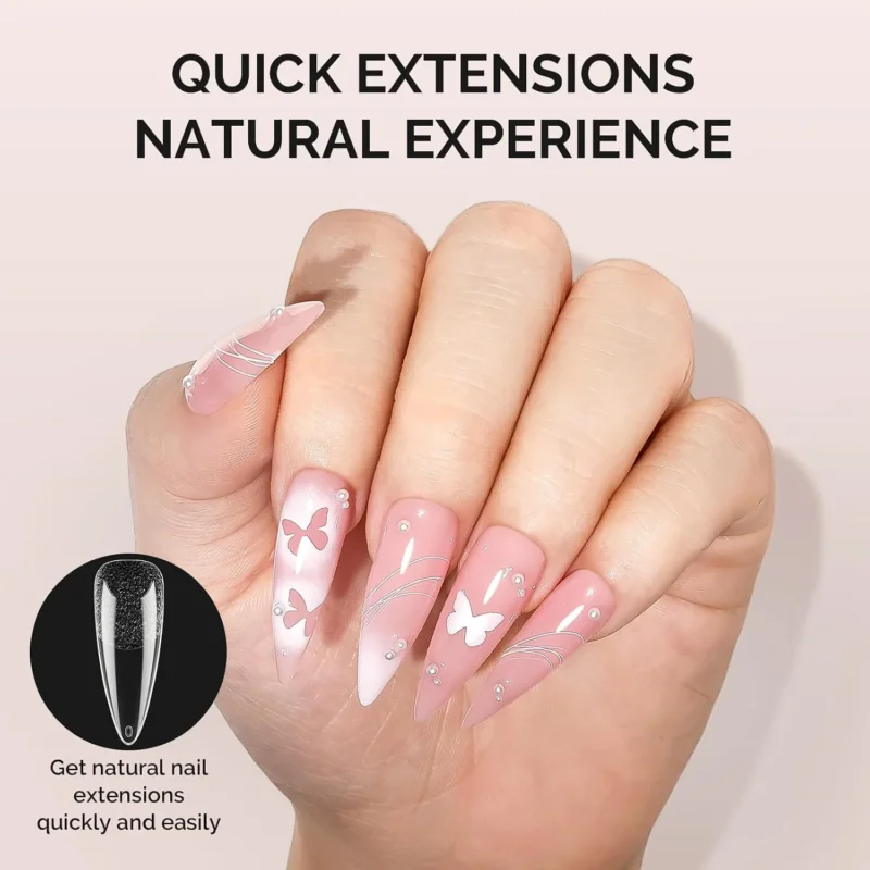 Full Cover Soft Gel Nail Tips Long Almond Stiletto 300pcs – Bild 2