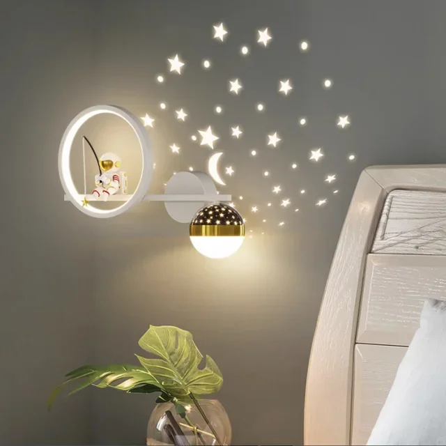 Kinderzimmer Wandleuchte – Stilvolle sternförmige LED-Wandleuchte für Kinder | Sanftes Licht für das Schlafzimmer | Karnz