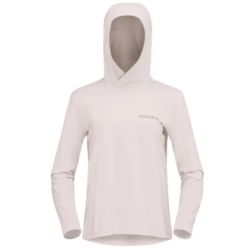 Norrona W Femund Tech Hood oatmeal Damen Longsleeve
