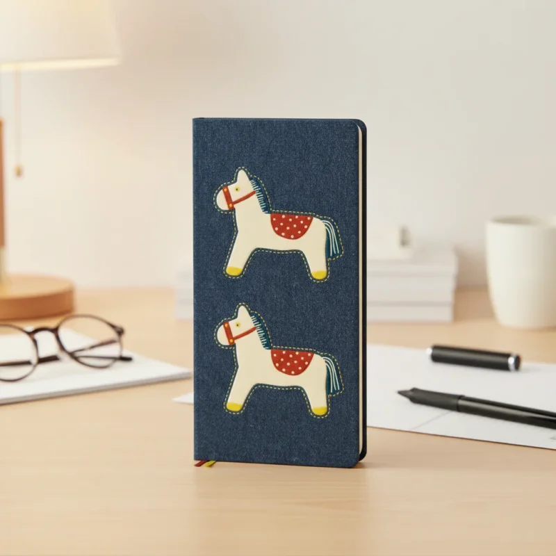 Schlanker Wochenplaner Taschenbuch mit Lesebändern und Notizbuchseiten