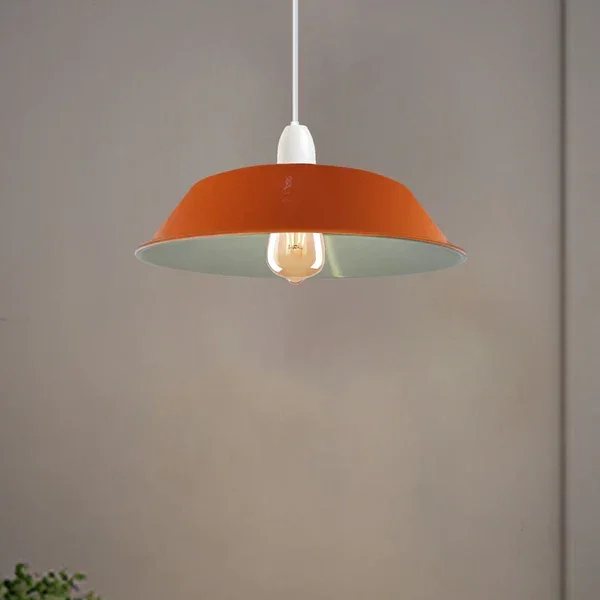 Lampenschirme Deckenleuchten Retro Stil gebogen 36cm Metall~2734