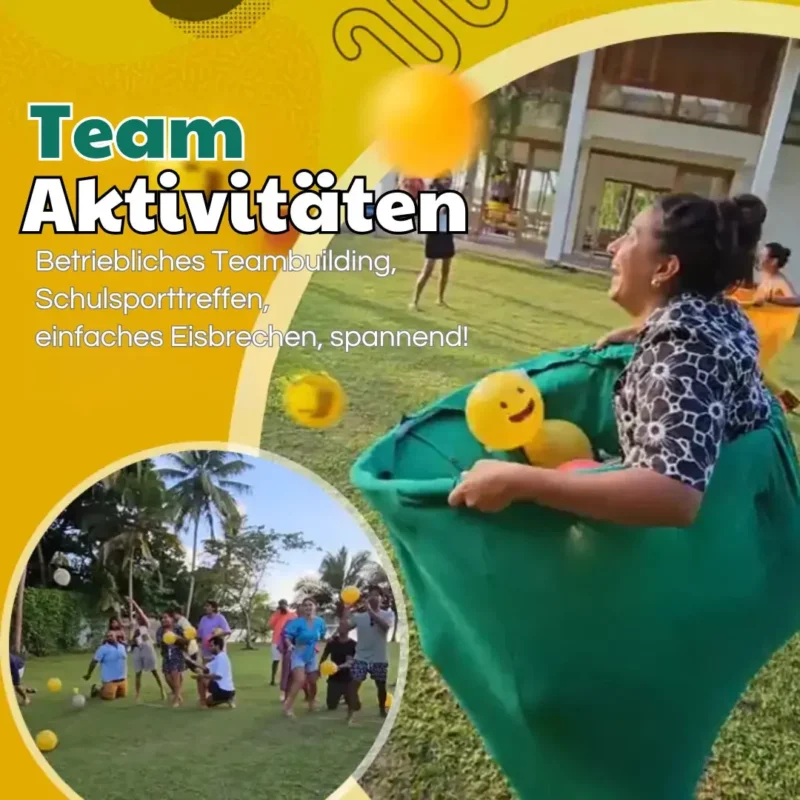 Outdoor-Catch-Spiel mit riesigen Hosen für Gruppen-Spaß
