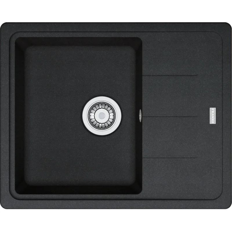 FRANKE Fragranitespüle BFG 611-62 Onyx Drehknopf 114.0301.331