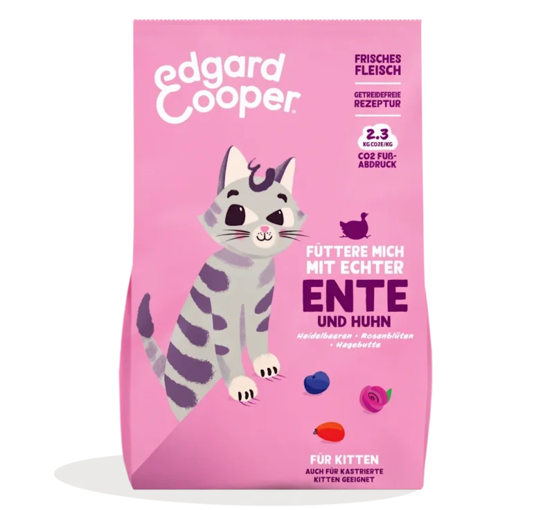 Edgard & Cooper Kitten Ente & Huhn mit Blaubeeren
