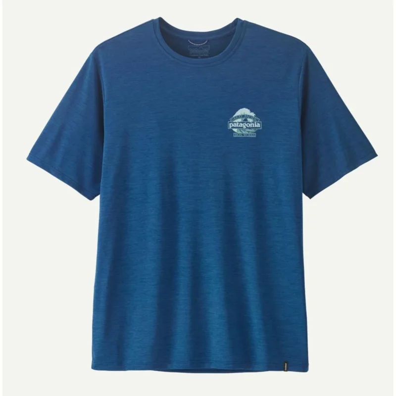 Patagonia M Cap Cool Daily Shirt - Great Waves light clement blue x-dye Herren T-Shirt