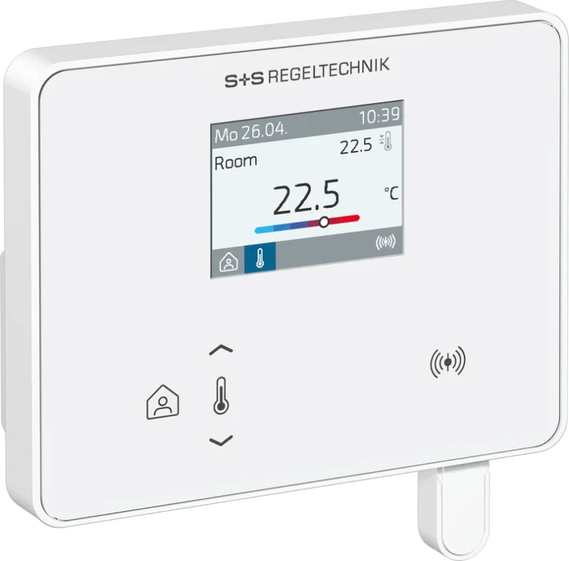 WIRELESS Raumregler mit Display in Gesamtansicht