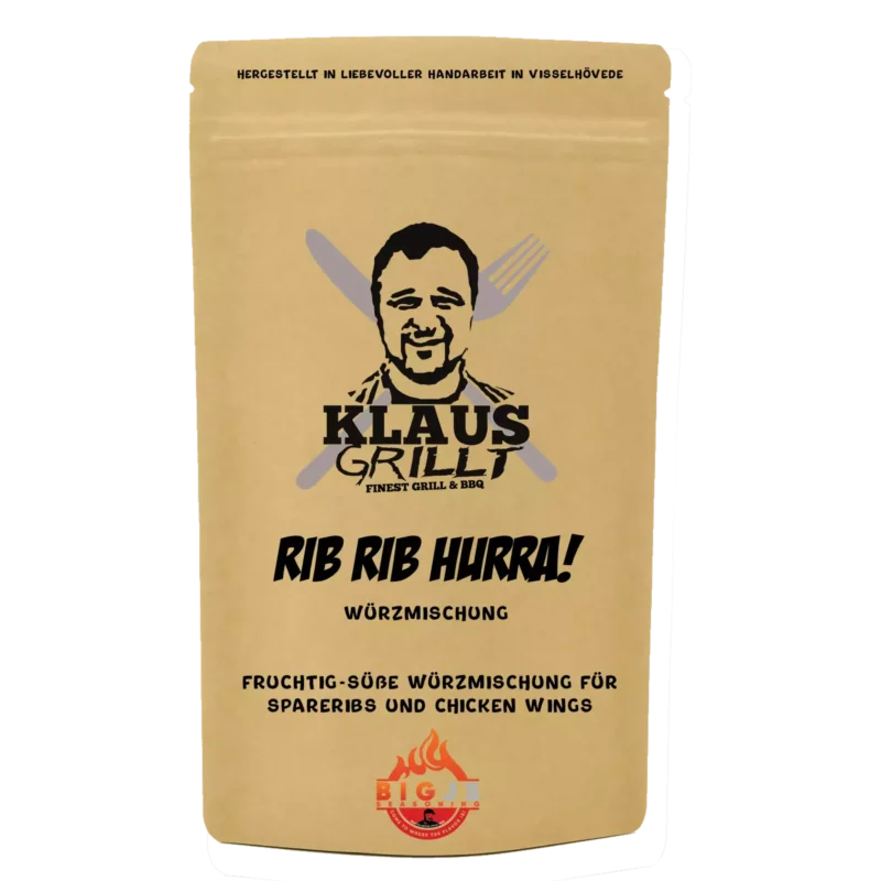 Klaus Grillt Rib Rib Hurra Rub 250g Beutel