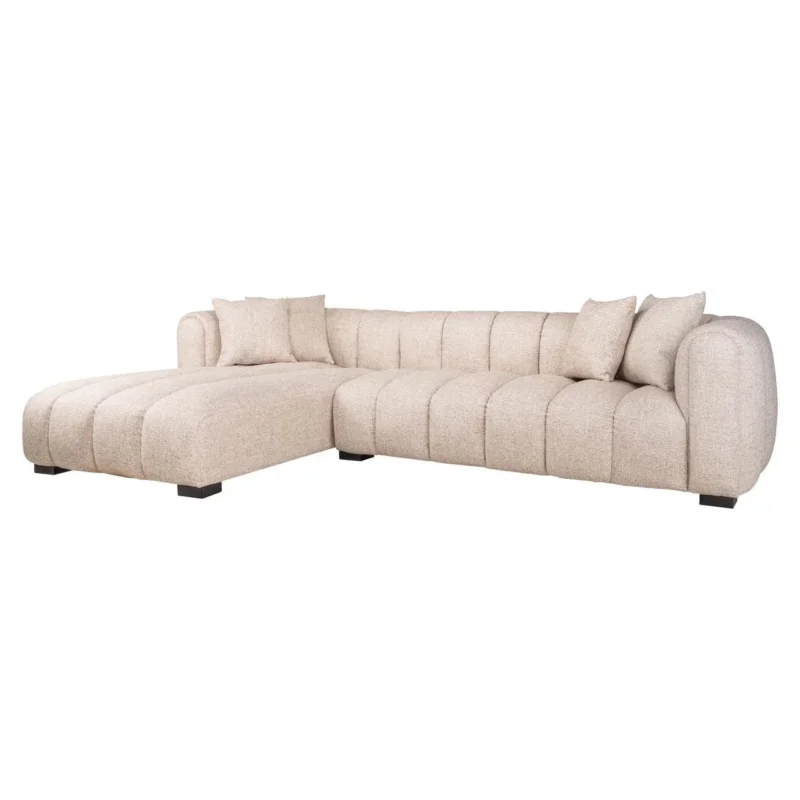 Richmond Interiors Sofa Novaro cream tweed lounge left fire retardant-www.Stil-Ambiente.de-215518