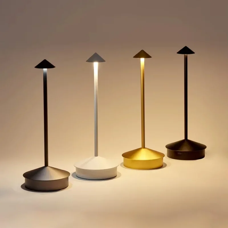 Wiederaufladbare LED-Schreibtischlampe mit Touch-Steuerung und 3 Lichtmodi