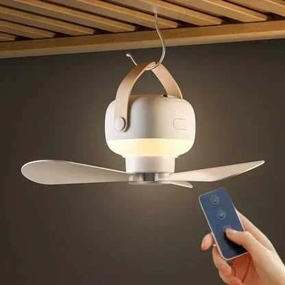 BreezeFlow - Wiederaufladbarer Deckenventilator mit Fernbedienung Brehn