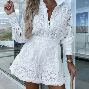 Zweiteiliges Spitzen-Set Damen für den Sommer – Mira