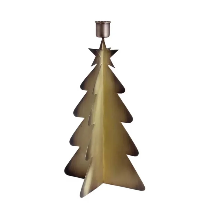Strömshaga - Kerzenhalter Weihnachtsbaum antique messing