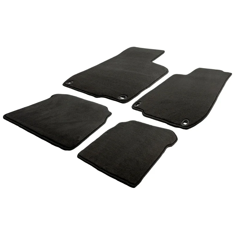 AutoStyle, Autoteppiche Velours passend für BMW 3er E46 2002-2005, Schwarz