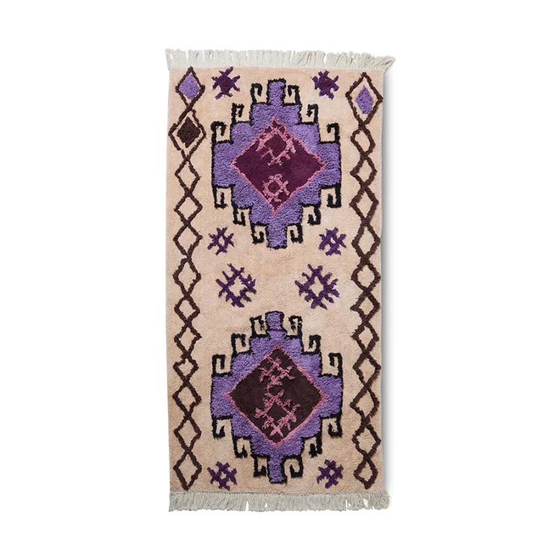 HKliving Bohemian Badematte – Baumwolle, 90x175 cm