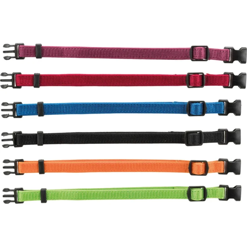 6 Halsbänder für Welpen 17-25 cm/10 mm - 6 verschiedene Farben
