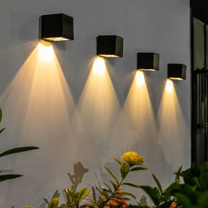 Solarbetriebene Wandleuchte | Wetterfeste LED Außenlampe | Luminara