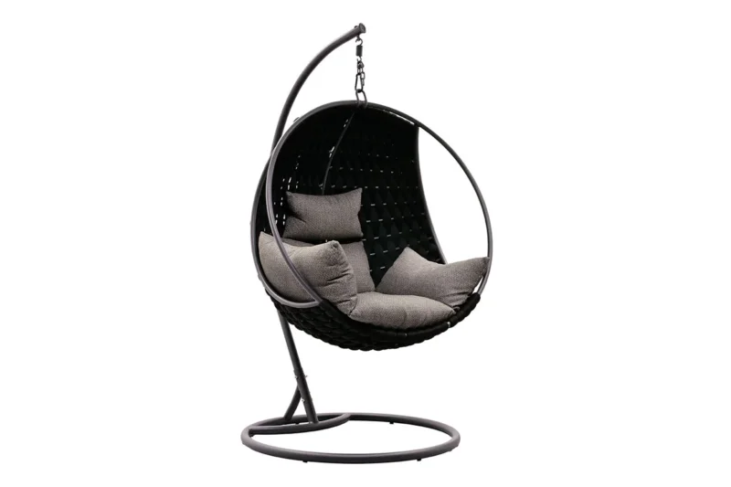 Zeo Living Hängekorb Vega schwarz/anthr.
