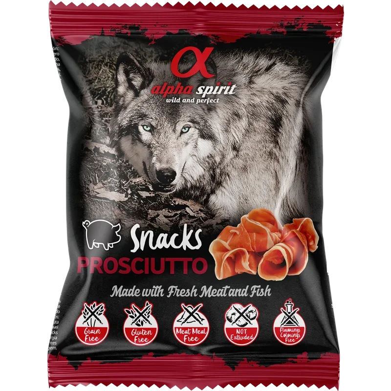 alpha spirit Snacks Bag gewürfelt Prosciutto 50 g