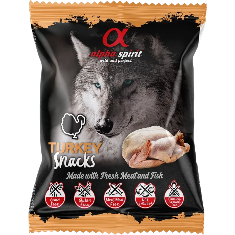 alpha spirit Snacks Bag gewürfelt Truthahn 50 g