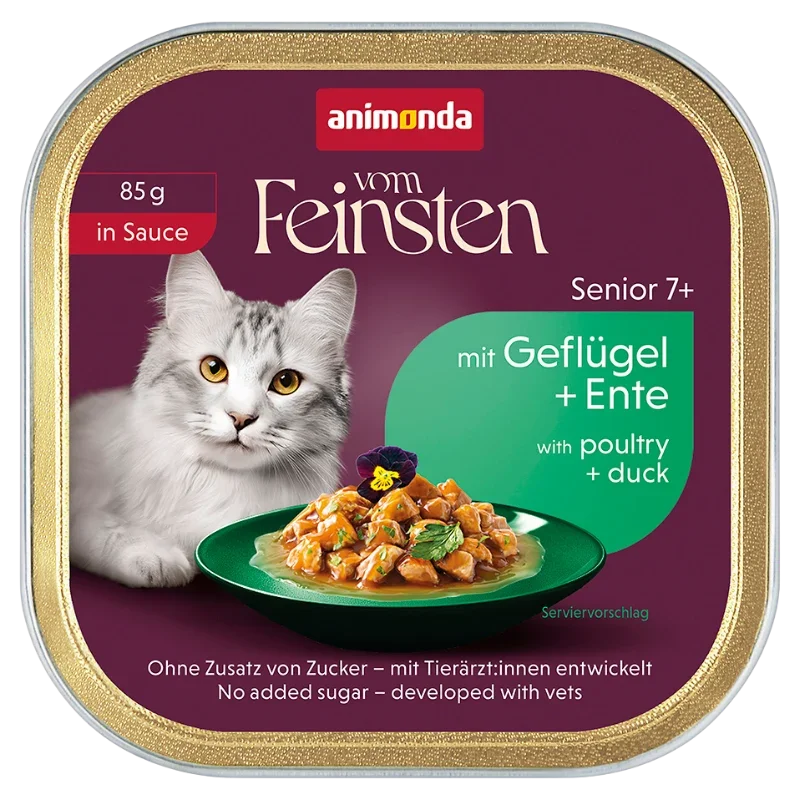 Animonda Cat vom Feinsten in Sauce Senior mit Geflügel & Ente 85 g