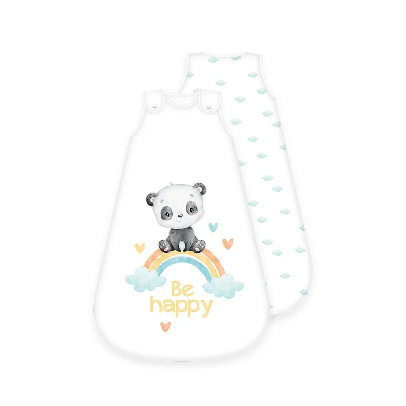 Herding Baby-Schlafsack Regenbogen Panda 70 cm blau