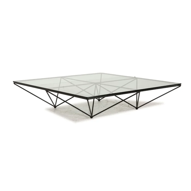 B&B Italia Alanda 18 Glas Couchtisch Schwarz