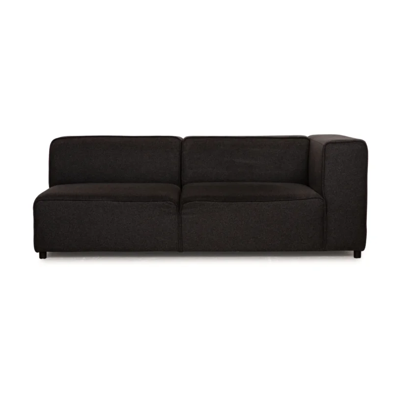 BoConcept Carmo Stoff Sofa Anthrazit Zweisitzer Couch