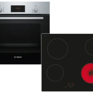 Bosch HBD231BR61 Set Backofen HBF133BR0 + Glaskeramikkochfeld PKE61RAA2E