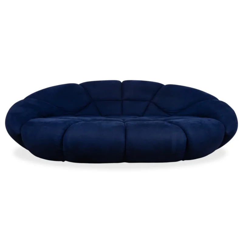 Bretz Kautsch Stoff Viersitzer Blau Saphirblau Sofa Couch