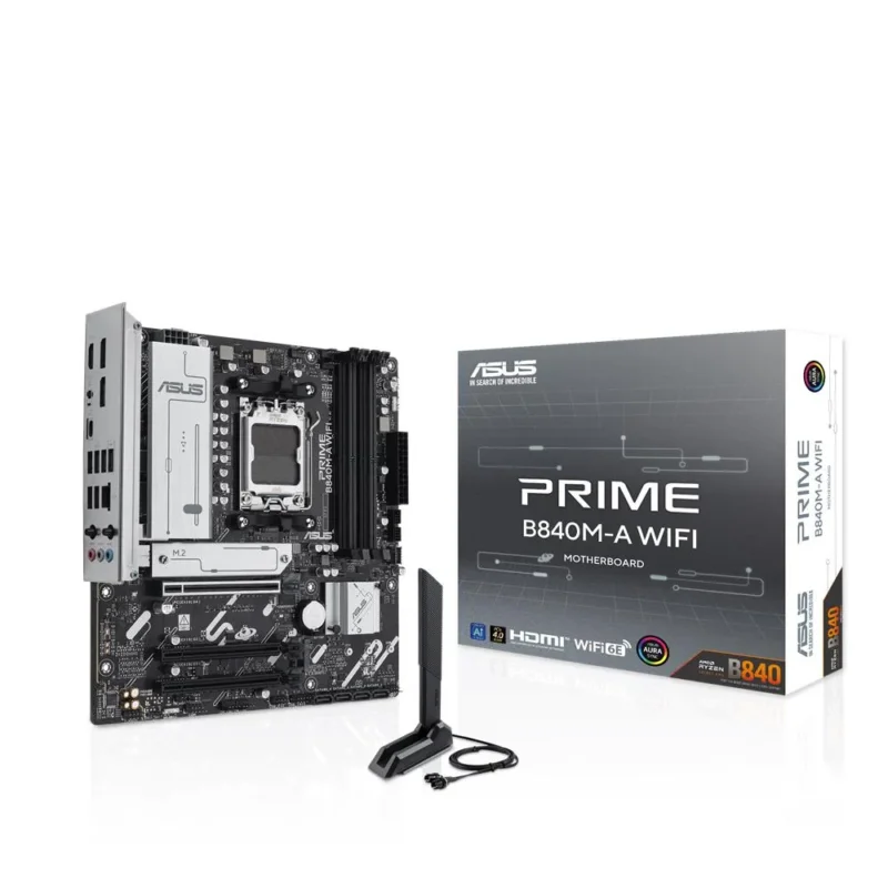 ASUS PRIME B840M-A WIFI Mainboard AM5 mATX DDR5 PCIe 4.0 WiFi 6E