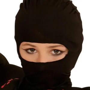 Cagoule ninja pour enfant noire