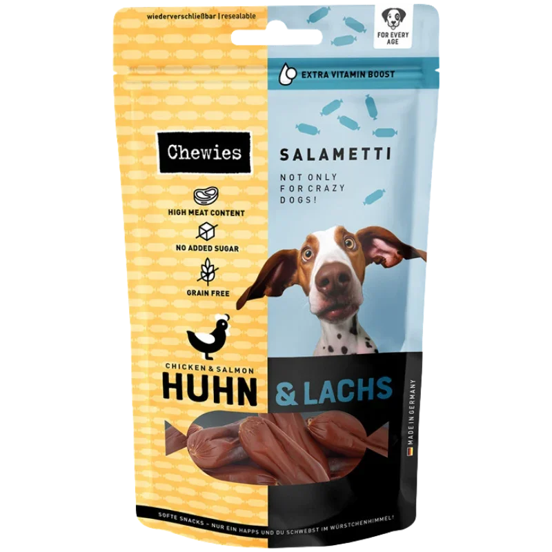 Chewies SALAMETTI Huhn mit Lachs 60 g