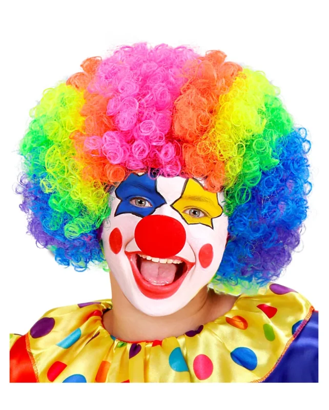 Clownperücke für Kinder Multicolor