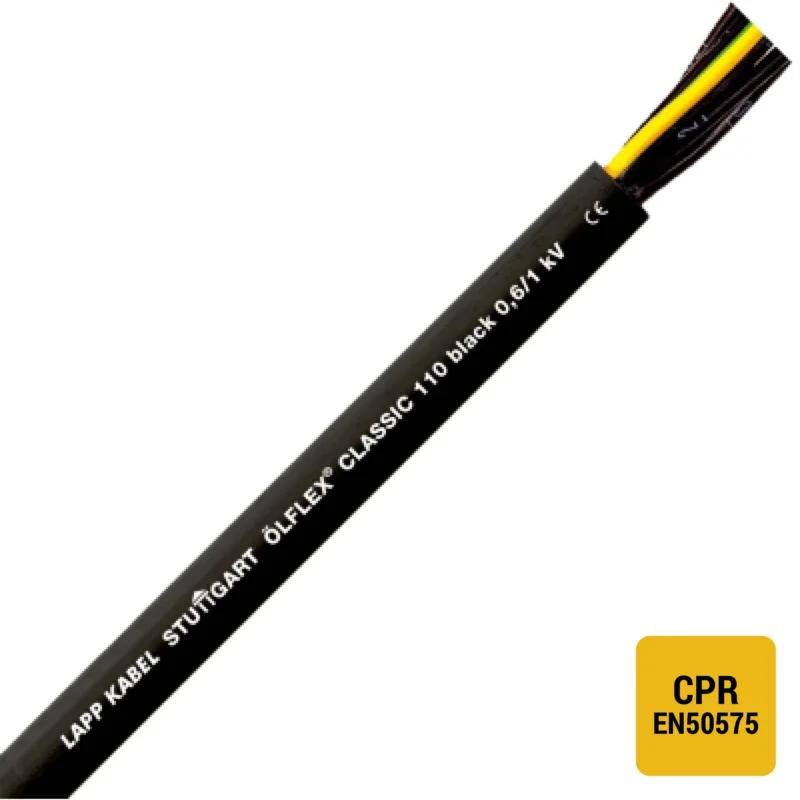 Lapp Kabel&Leitung - Energiekabel >= 1 kV, für ortsveränderlichen Einsatz ÖLFLEX CLASSIC 110 Black 1120280/1000 0,6/1kV 12G1 − 1000 Meter