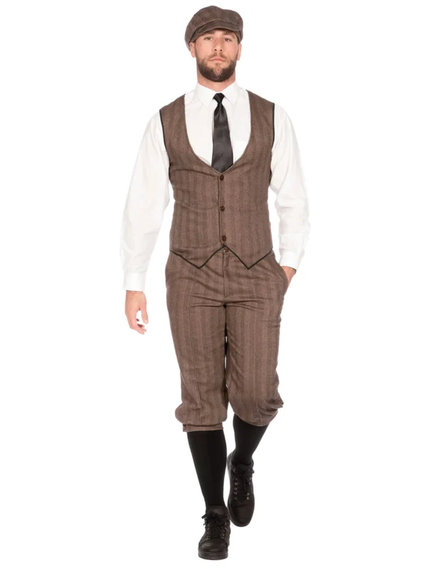 20er-Jahre-Kostüm braun Luxus Herren