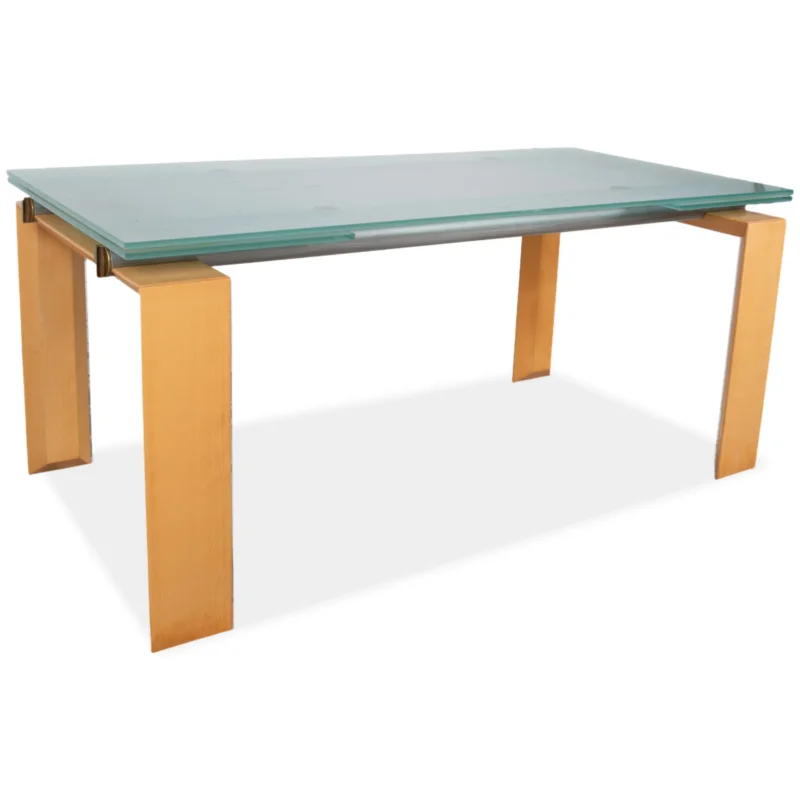 Desalto Stilt Holz Esstisch Glas manuelle Funktion