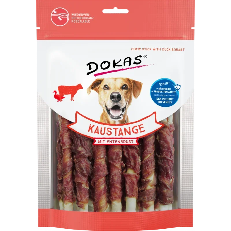 DOKAS Kaustangen mit Entenbrust 200 g | Hundesnack