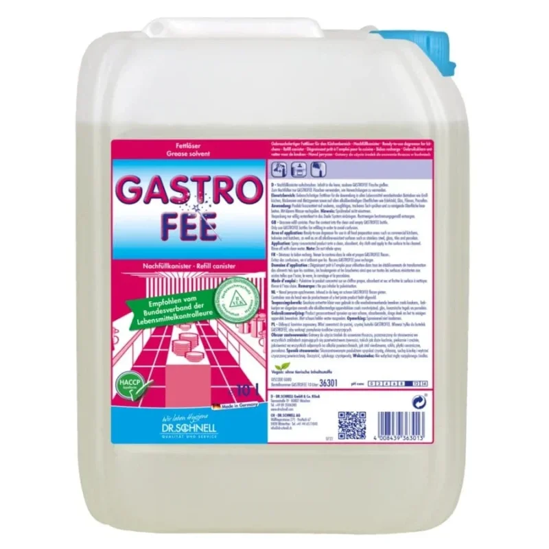 Dr. Schnell Gastrofee Fettlöser für die Küche 10 Liter Kanister