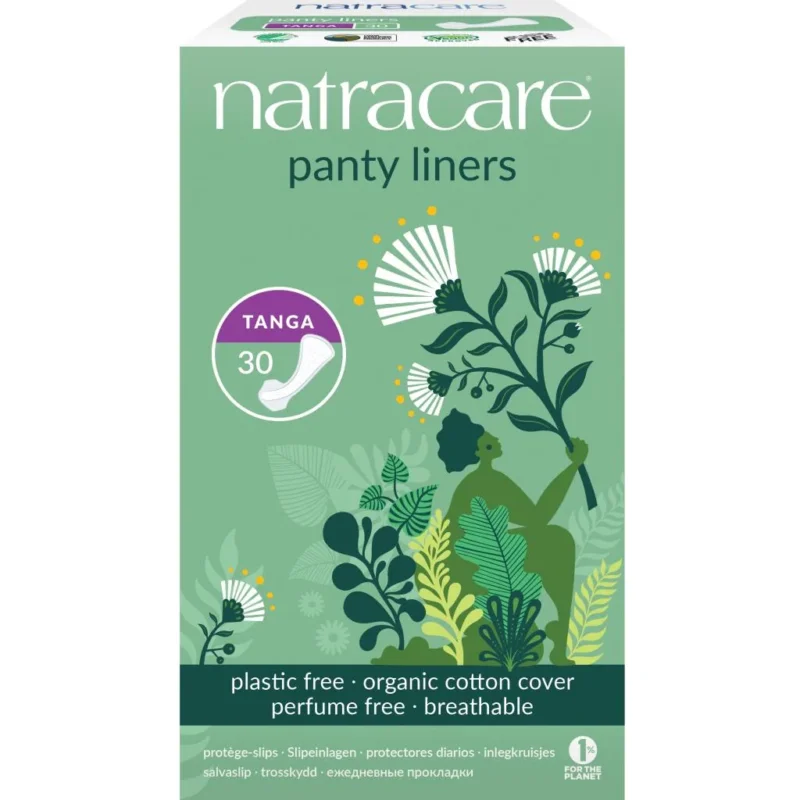 Salvaslip tanga con alas Natracare 30 Uds