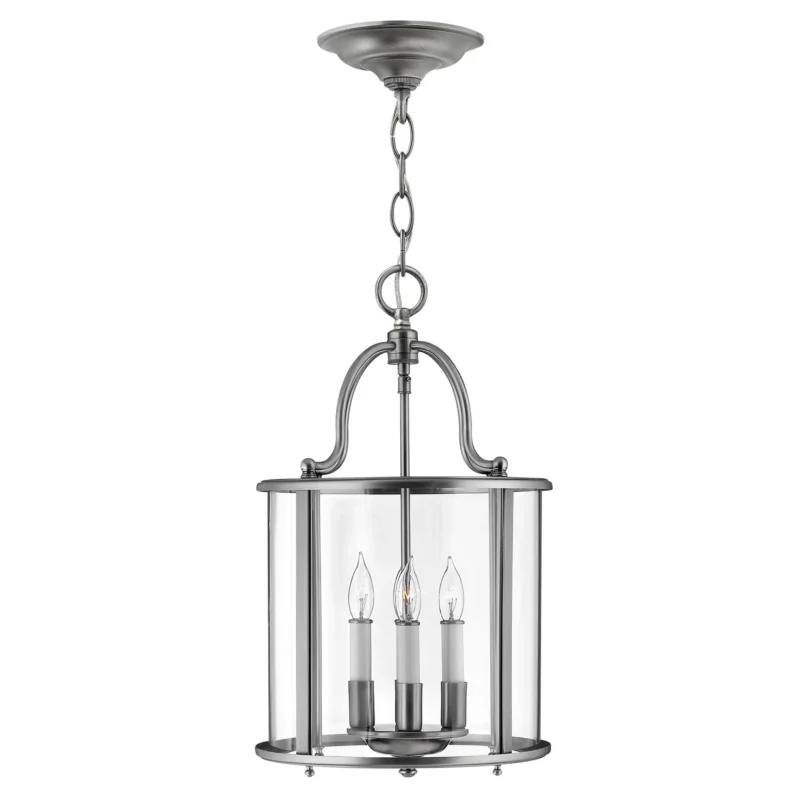 Gentry Pendelleuchte, 4 Lichter, mittelgroß, Zinn - Elsteadlighting - leuchtengrosshandel24