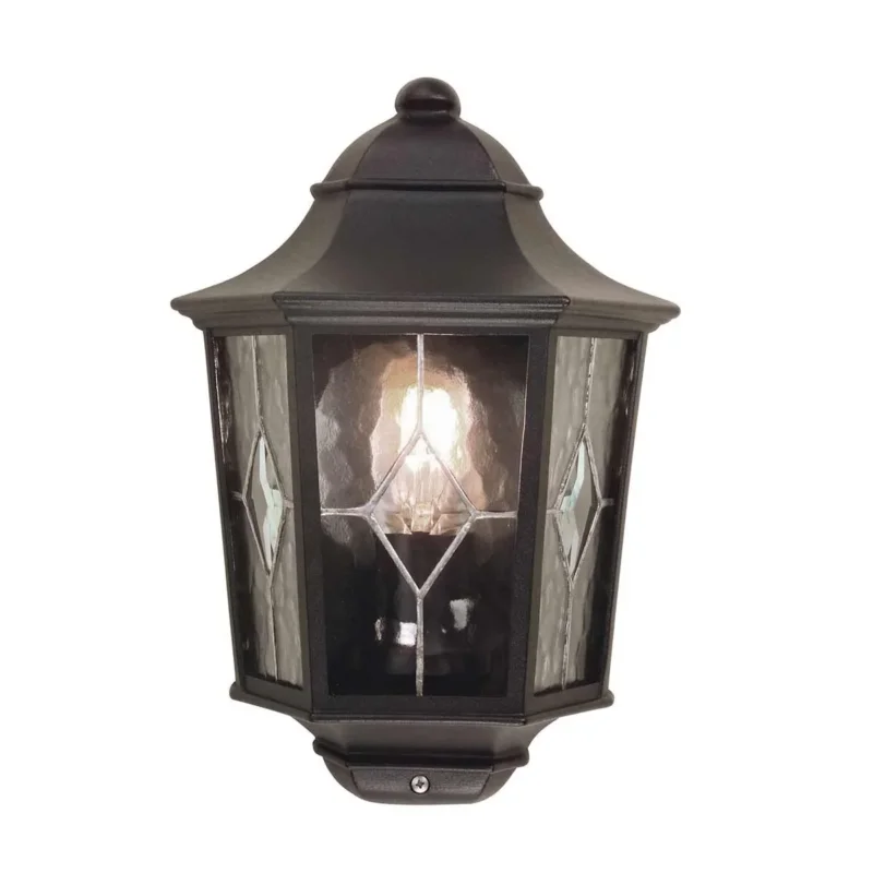 Norfolk 1 - flammige Halblaterne - Schwarz - Elsteadlighting - NR7 - 2 - BLK