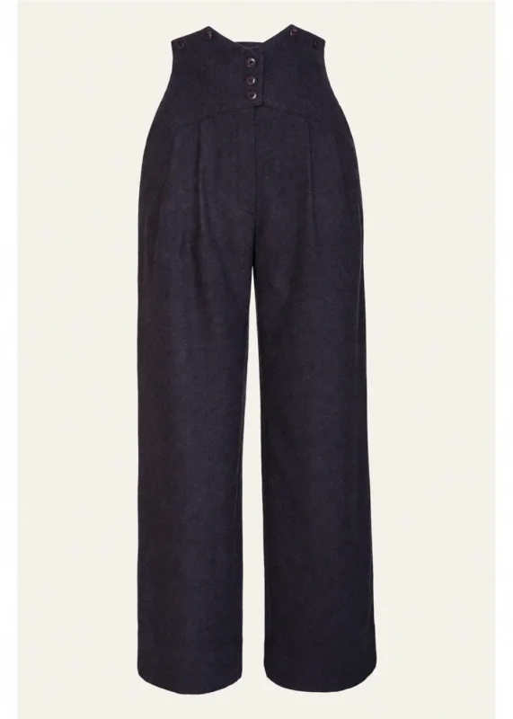 Emmy Design Miss Fancy Pants Tweed Broek Wijnrood Midnight zonder close-up